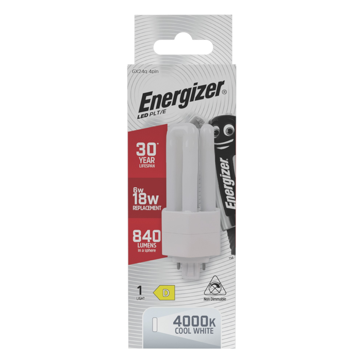 Energizer LED PLT E GX24q 4 pin 6W lamp