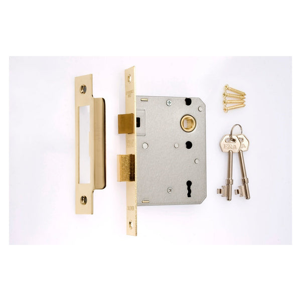 Era 3 lever mortice sashlock, 3 inch, chrome effect
