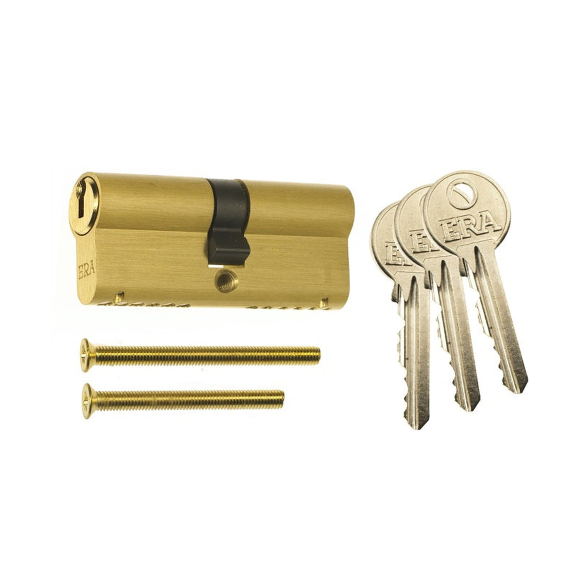 Era Euro double 6 pin cylinder 45/50 in brass