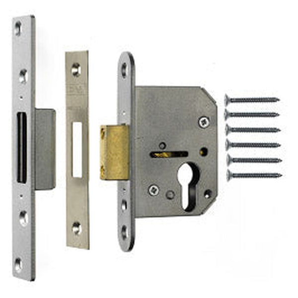 Era Euro Pro-fit 63mm deadlock case in brass effect