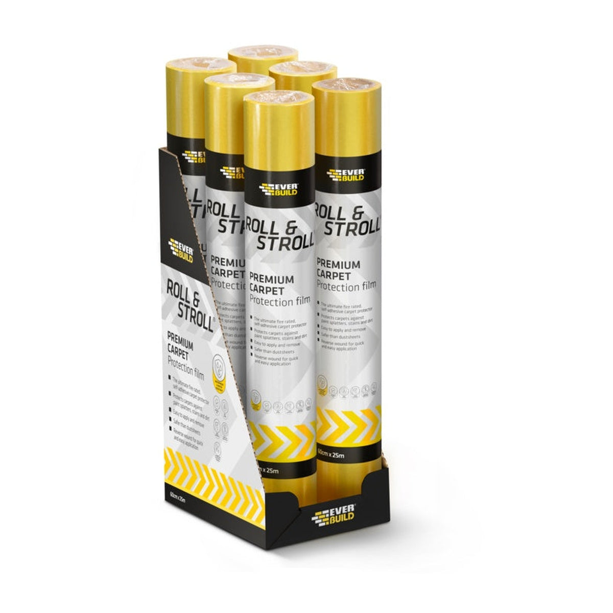 Everbuild Roll & Stroll Premium carpet protector 60cm x 25m, view 2