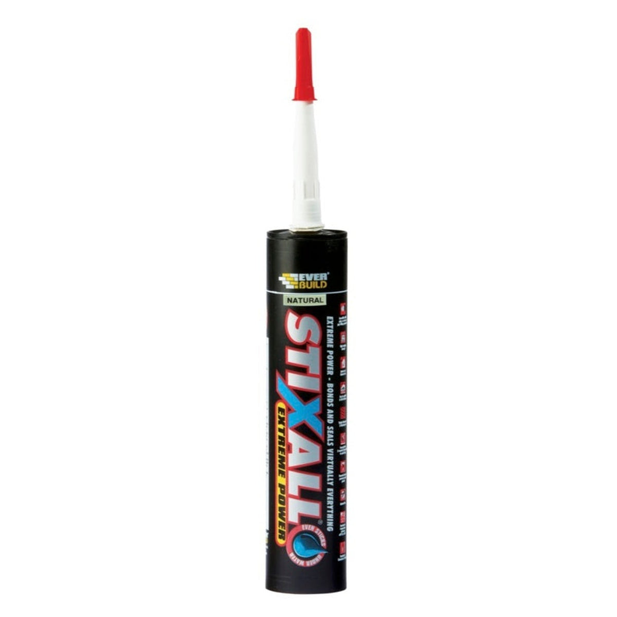 Everbuild StixAll Extreme Power 290ml cartridge in Black