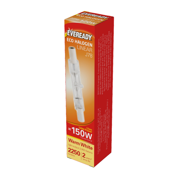 Eveready Eco halogen linear 120W 78mm lamp