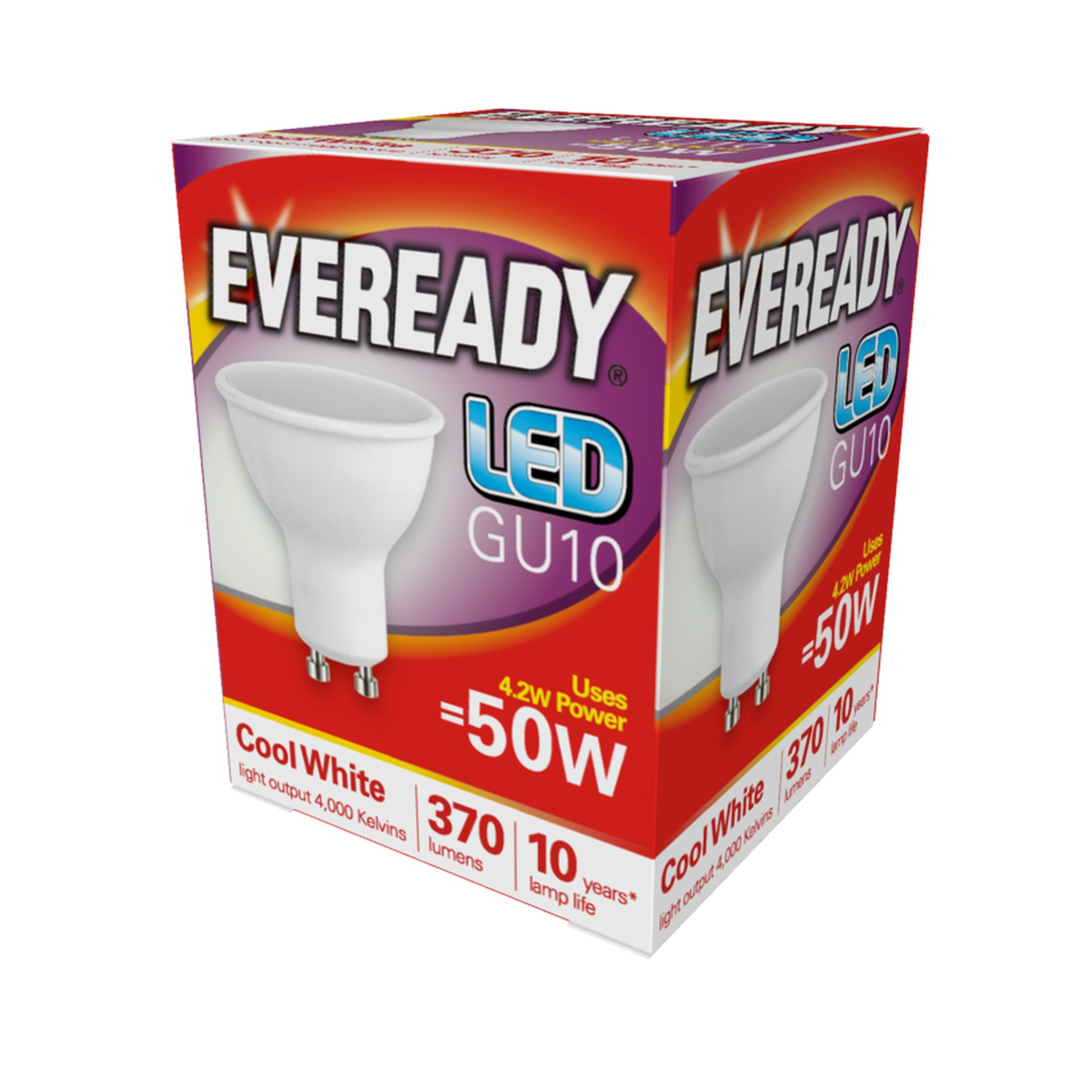 Eveready 5W GU10 LED bulb cool white