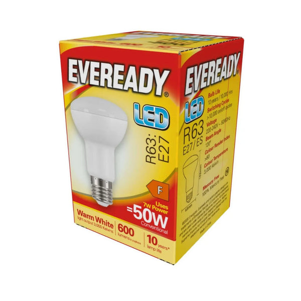 Eveready LED R63 E27 7W warm white bulb
