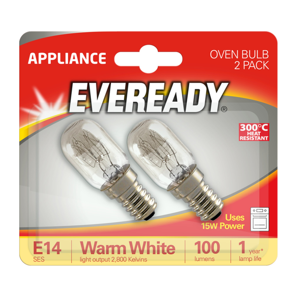 Eveready 15W SES oven lamp bulb