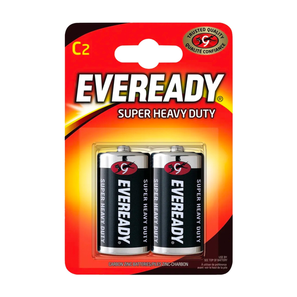 Eveready Super Heavy Duty C batteries pack of 2