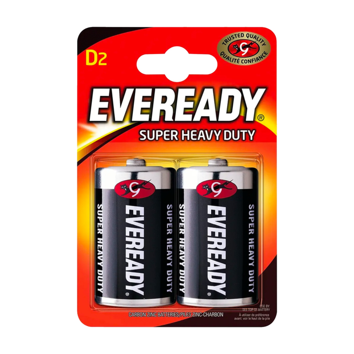 Eveready Super Heavy Duty D batteries pack of 2