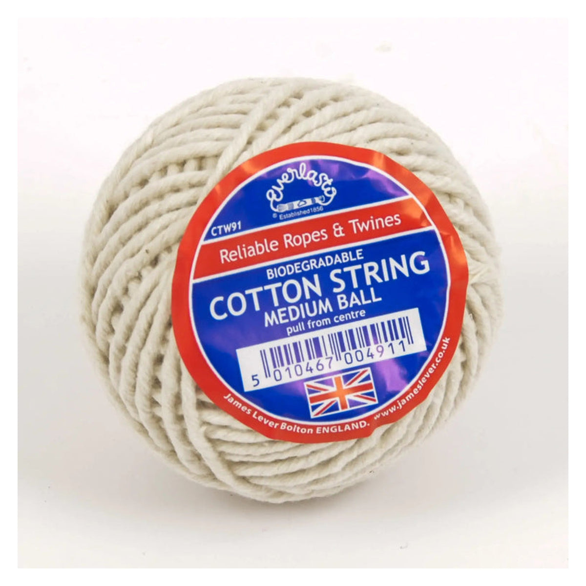 Everlasto medium ball of natural cotton string