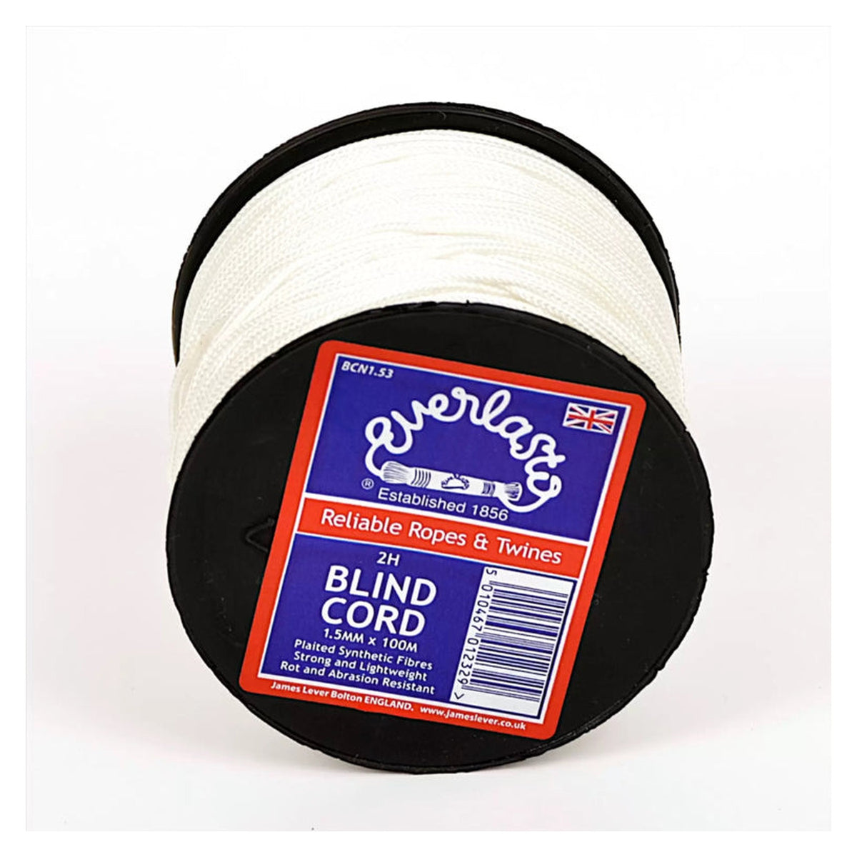 Everlasto 3.5mm plaited nylon blind cord, 100m reel