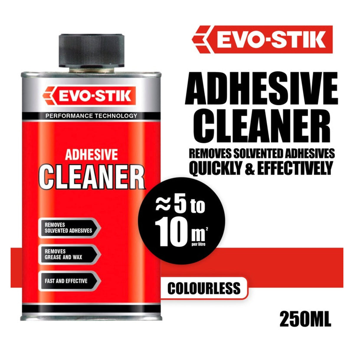 Evo-Stik adhesive cleaner 250ml bottle, view 5