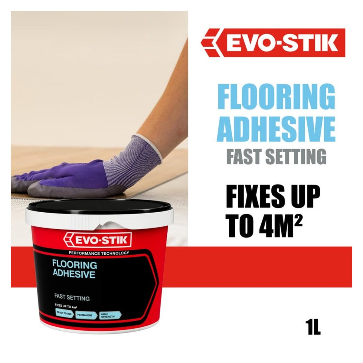 Evo-Stik flooring adhesive 1L, view 2