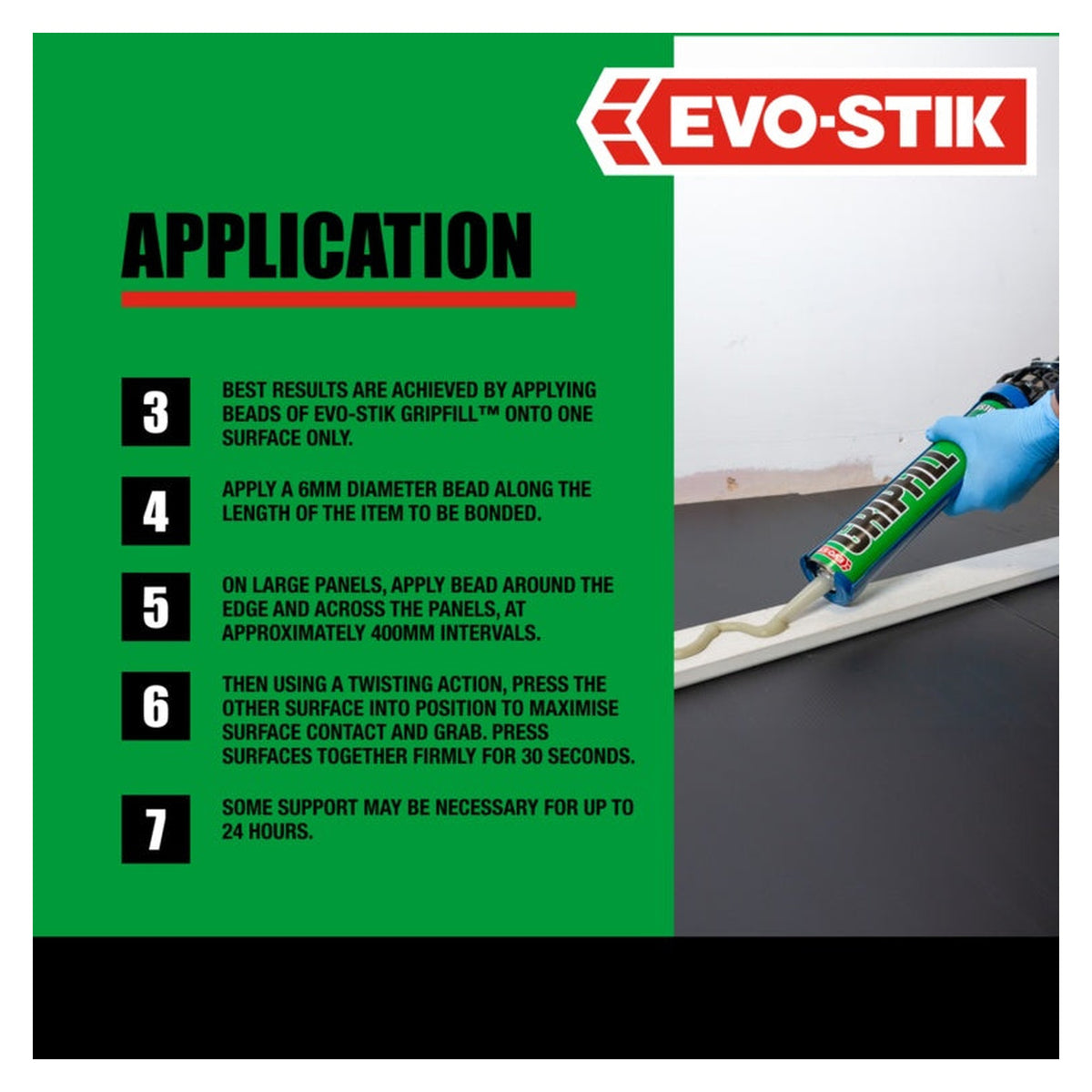Evo-Stik Gripfill 350ml cartridge, view 3