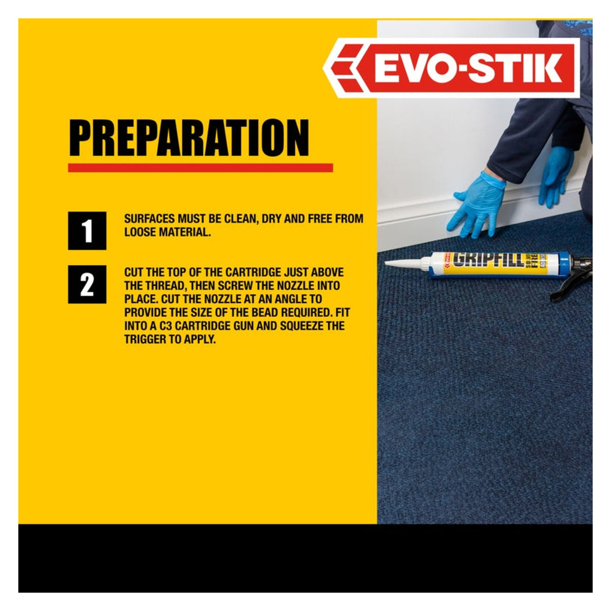 Evo-Stik Gripfill Solvent Free 350ml, view 2