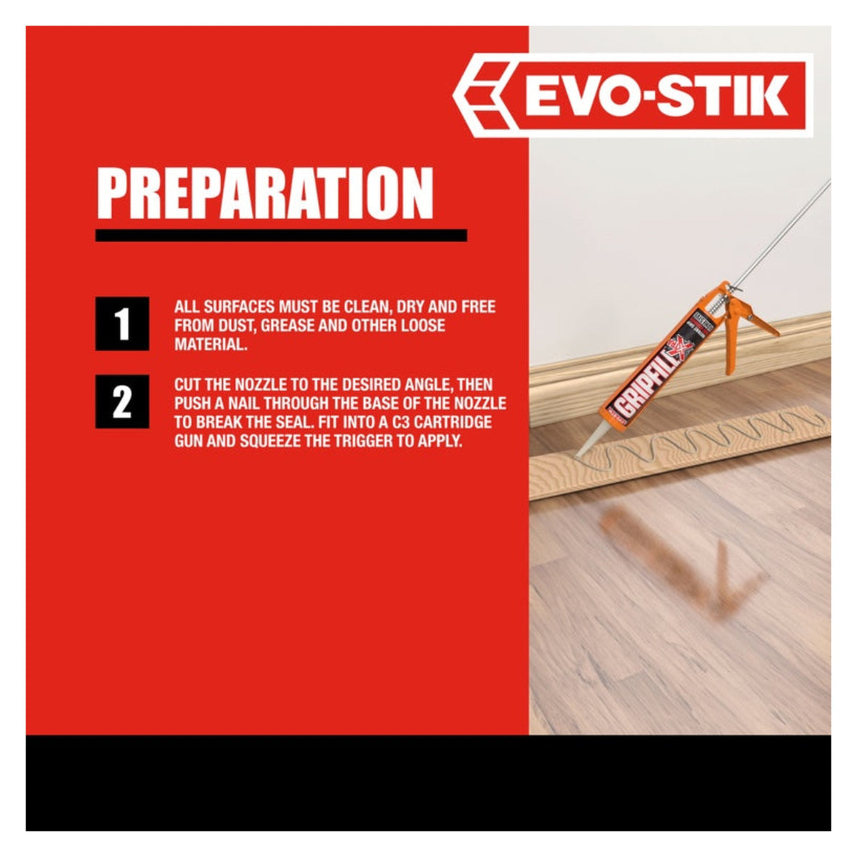 Evo-Stik Gripfill Xtra 350ml grab adhesive, view 2