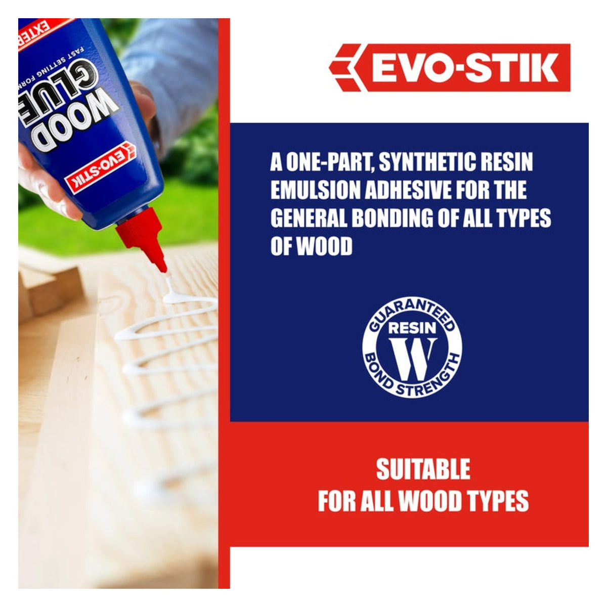 Evo-Stik Resin W weatherproof exterior wood adhesive 1L, view 6