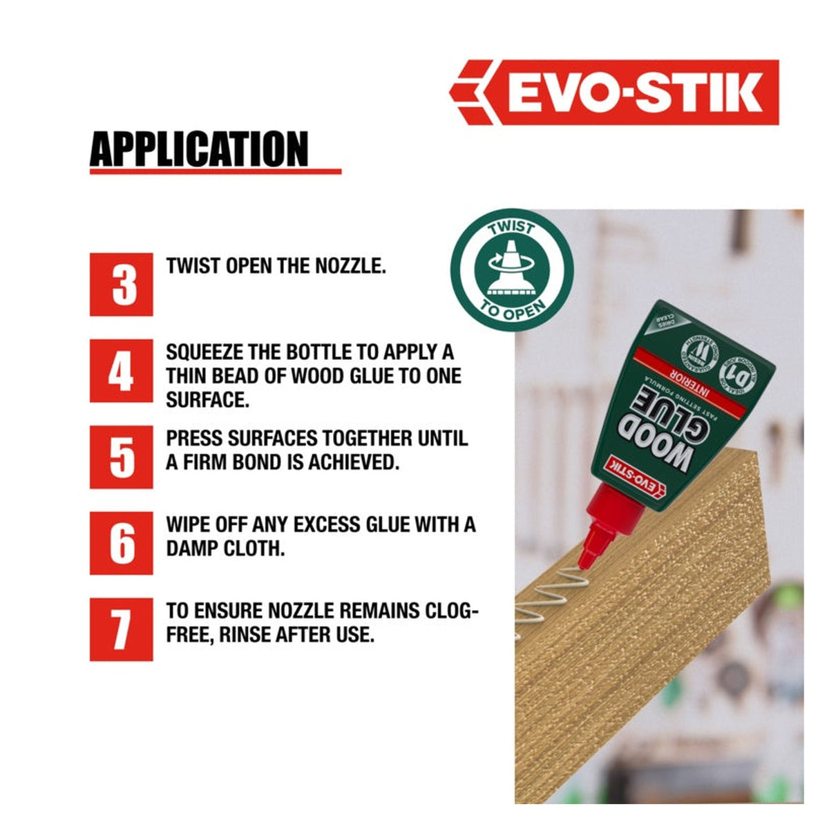 Evo-Stik Resin W interior wood adhesive 125ml, view 2