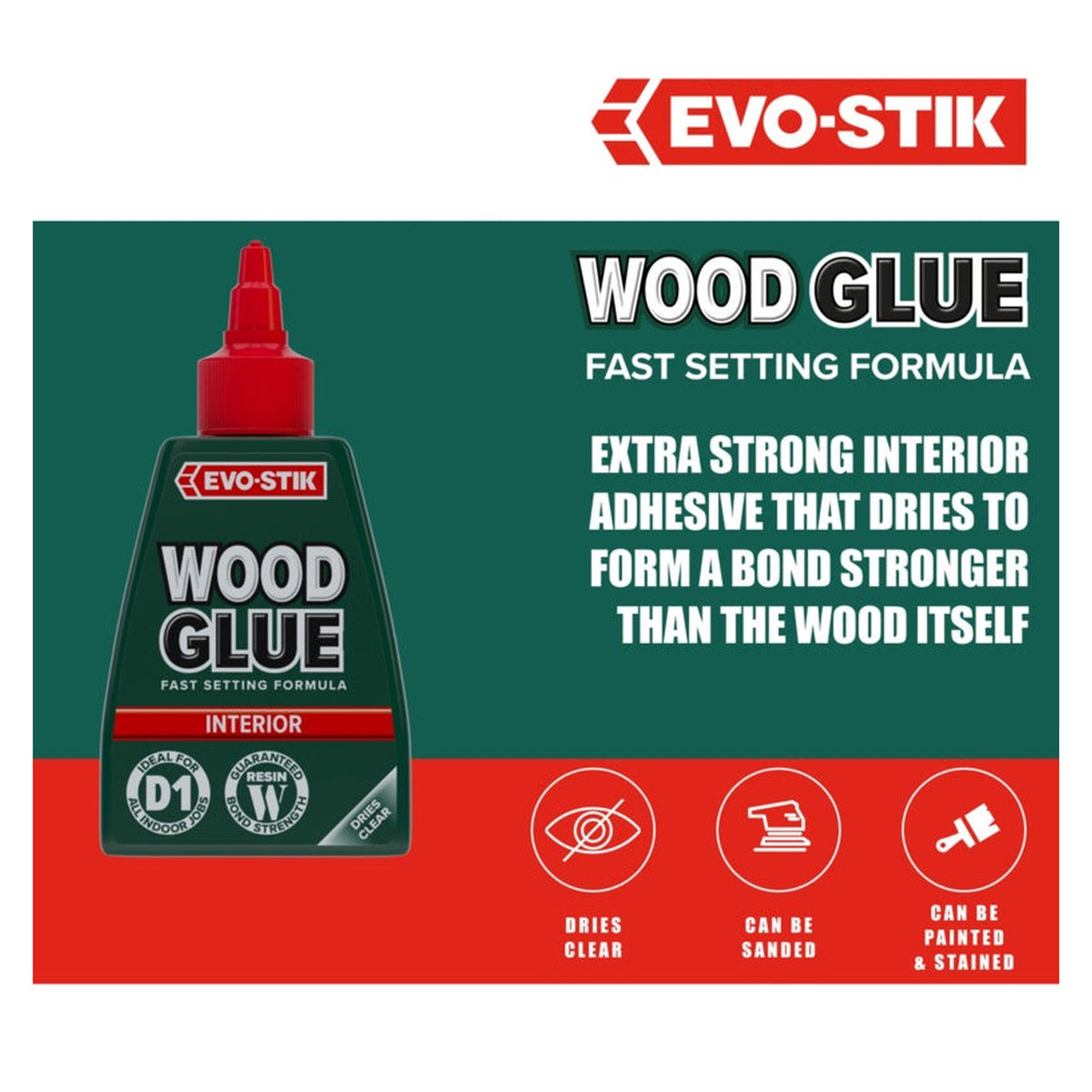 Evo-Stik Resin W interior wood adhesive 125ml, view 7