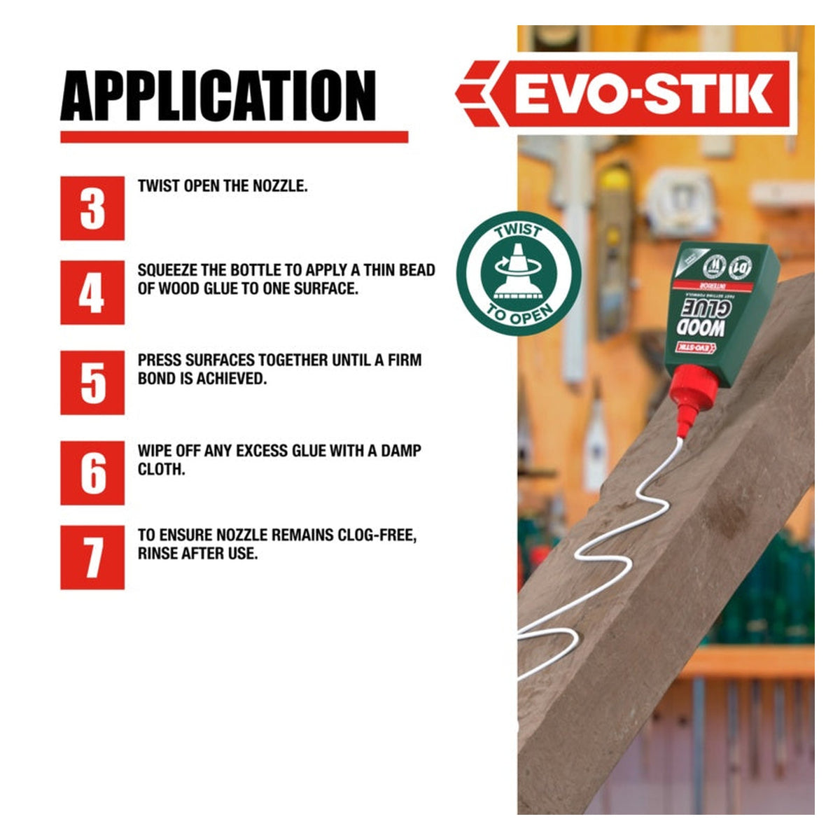 Evo-Stik Resin W interior wood adhesive 250ml, view 6