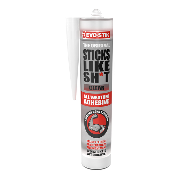 Evo-Stik Sticks Like Sh*t clear adhesive 290ml