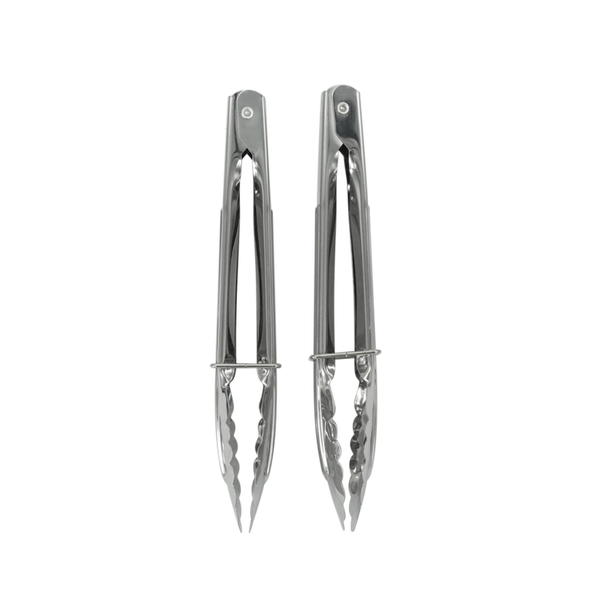 Fackelmann stainless steel straight tongs