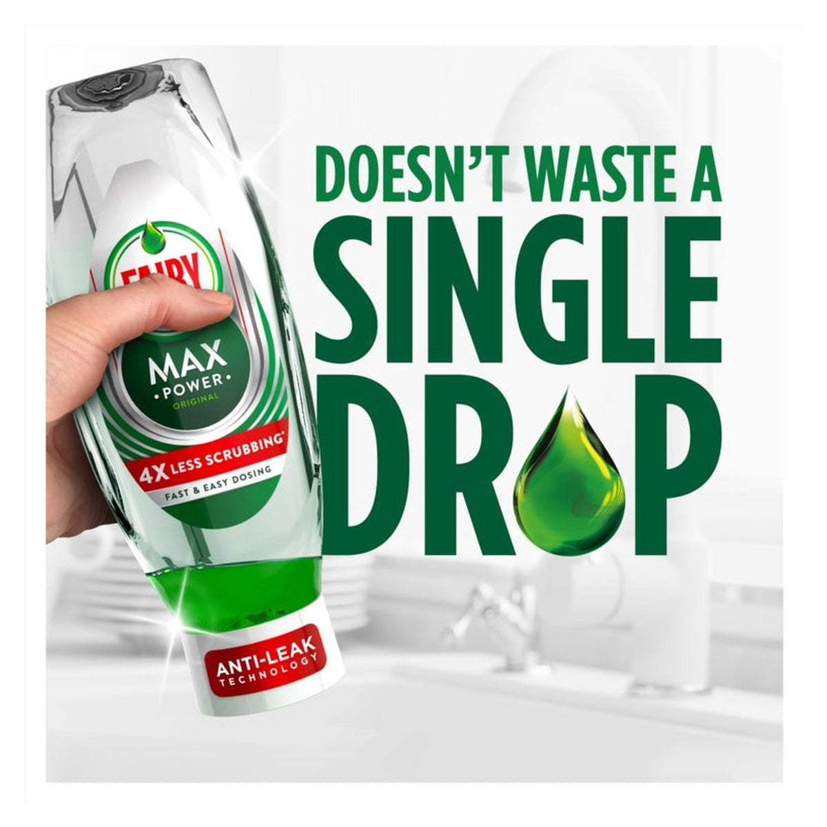 Fairy Max Power Original washing up liquid 730ml, view 2