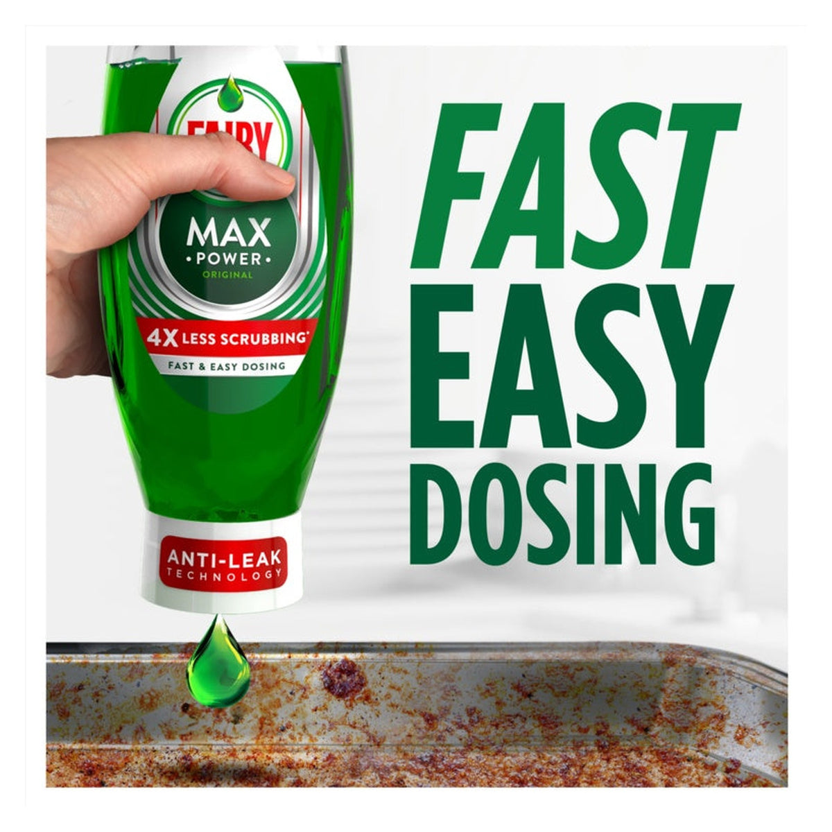 Fairy Max Power Original washing up liquid 730ml, view 3