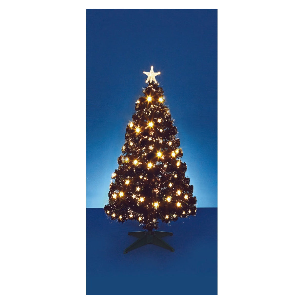 Fibre Optic Tree Black with Warm White LEDs - 1.8m