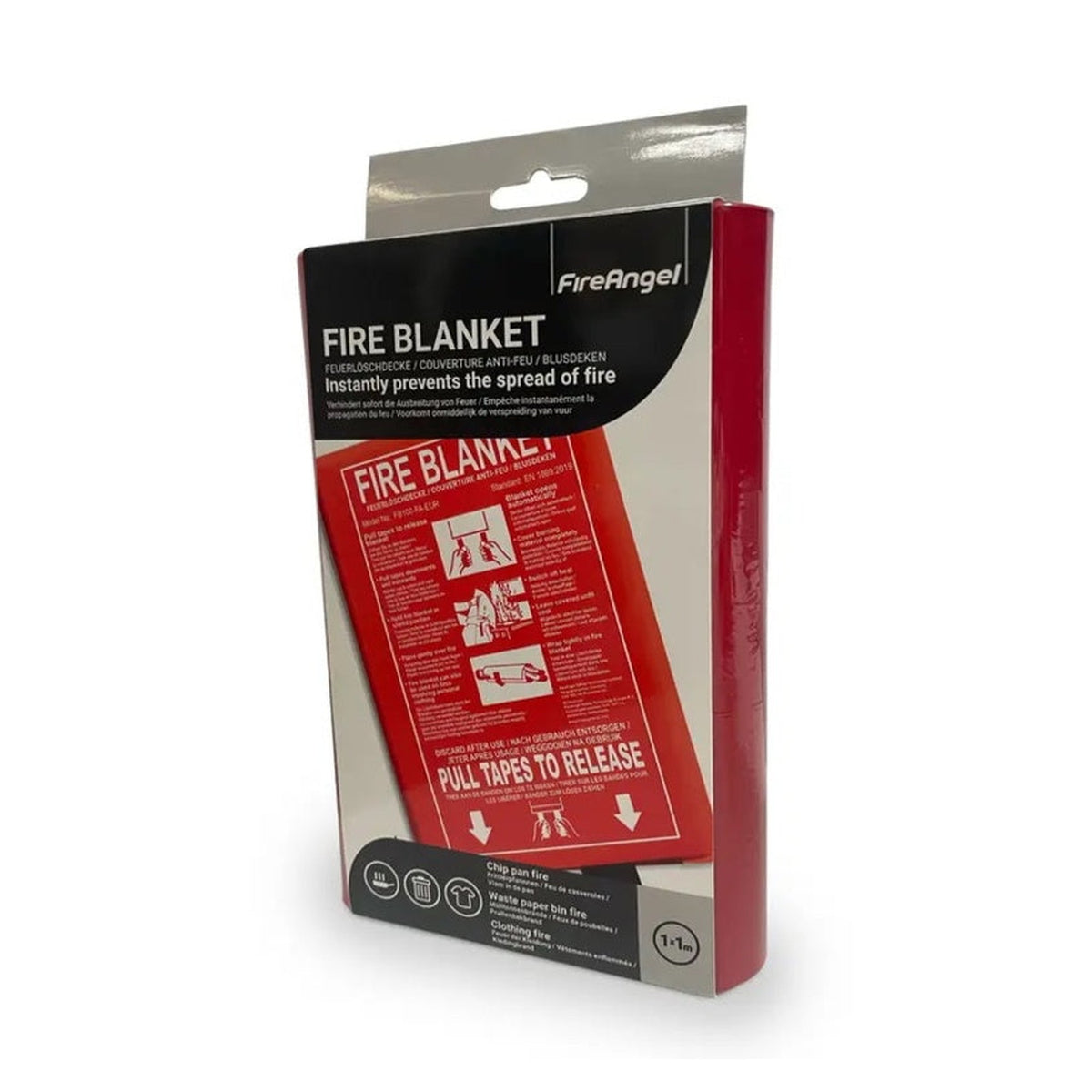 Fire Angel AngelEye fire blanket in wipe-clean casing