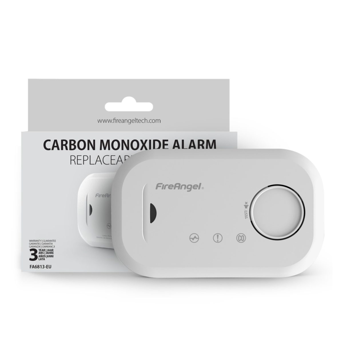 Fire Angel carbon monoxide alarm, view 2
