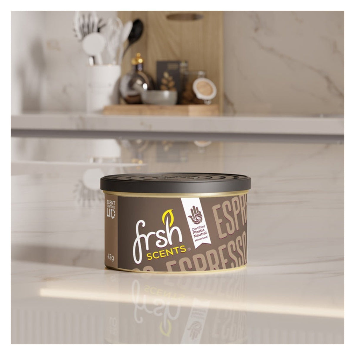 Fresh Tin Air Freshener Carded - Espresso, view 2