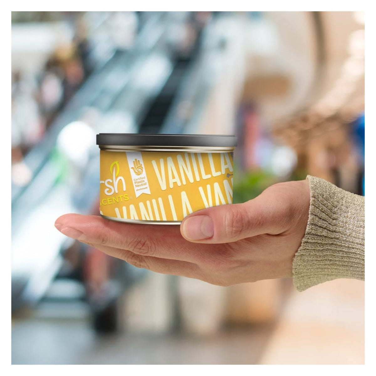 Fresh Tin Air Freshener Carded - Vanilla, view 2