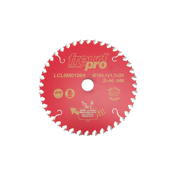 Freud TCT circular saw blade 165 x 20mm 40 teeth