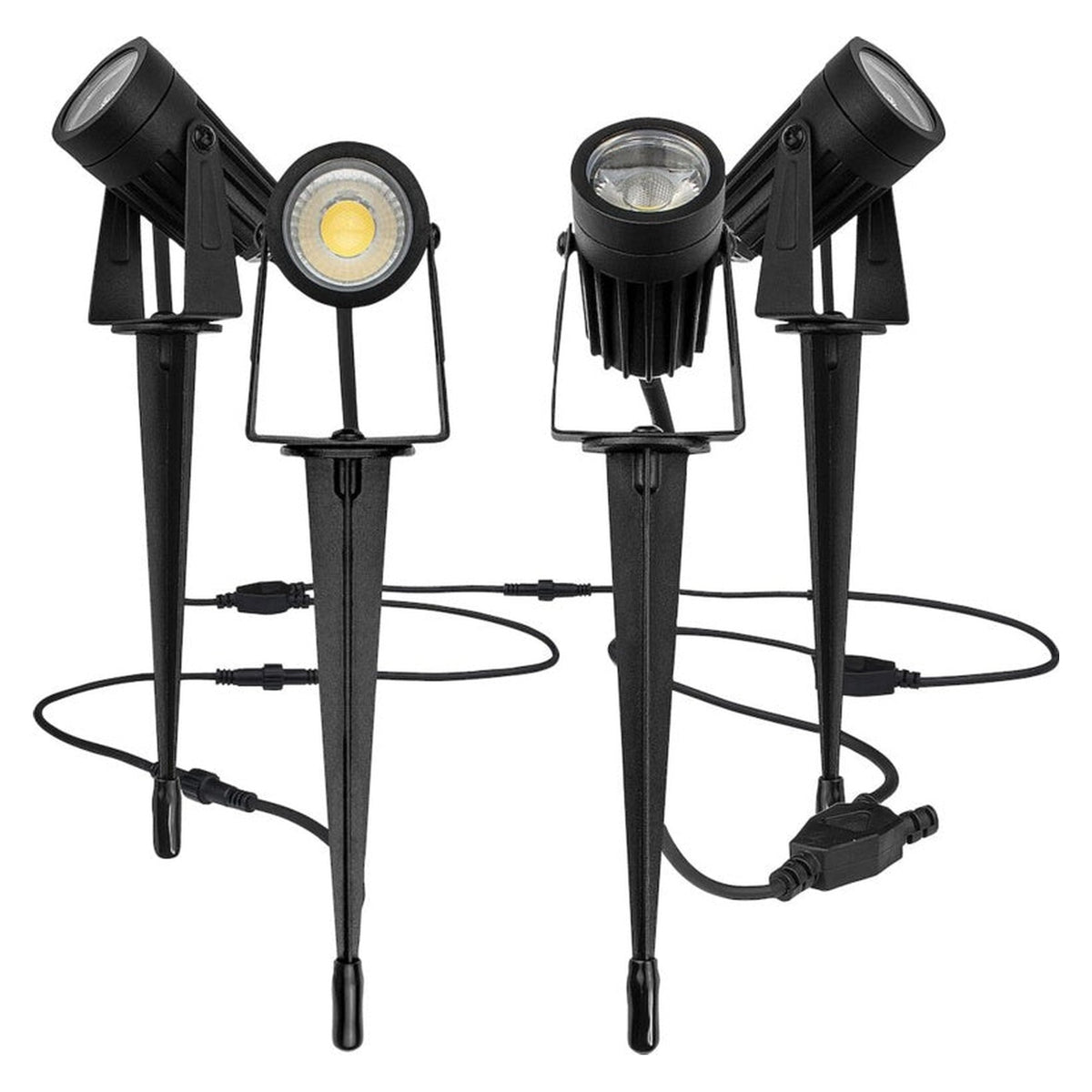 Garden Spike Light Kit 4 Pack - 3w