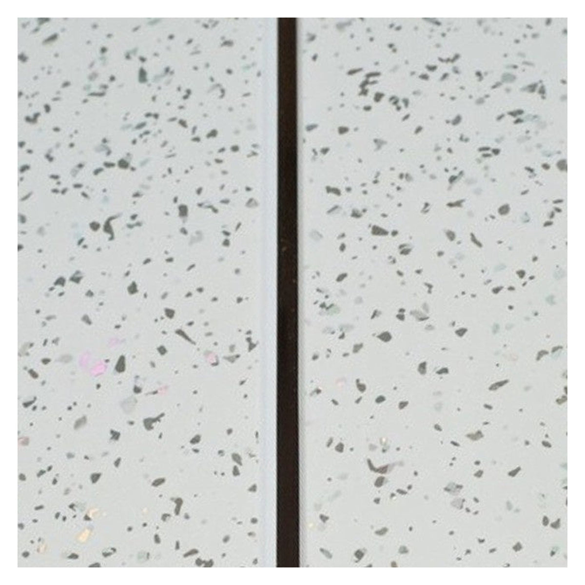 Pack of five Giavani white sparkle and chrome ceiling panels