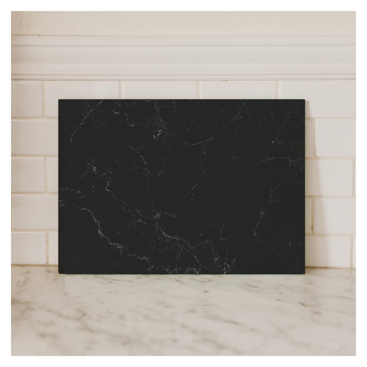 Glass Worktop Saver 28 x 38cm - Black Granite, view 2