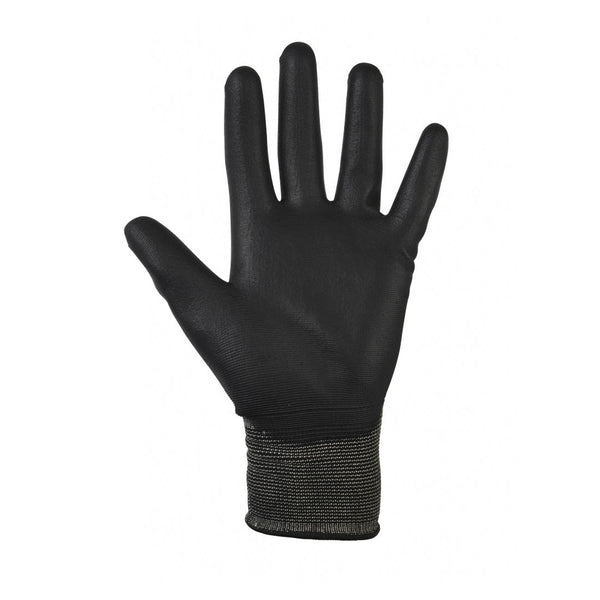 Glenwear black PU gloves size 9