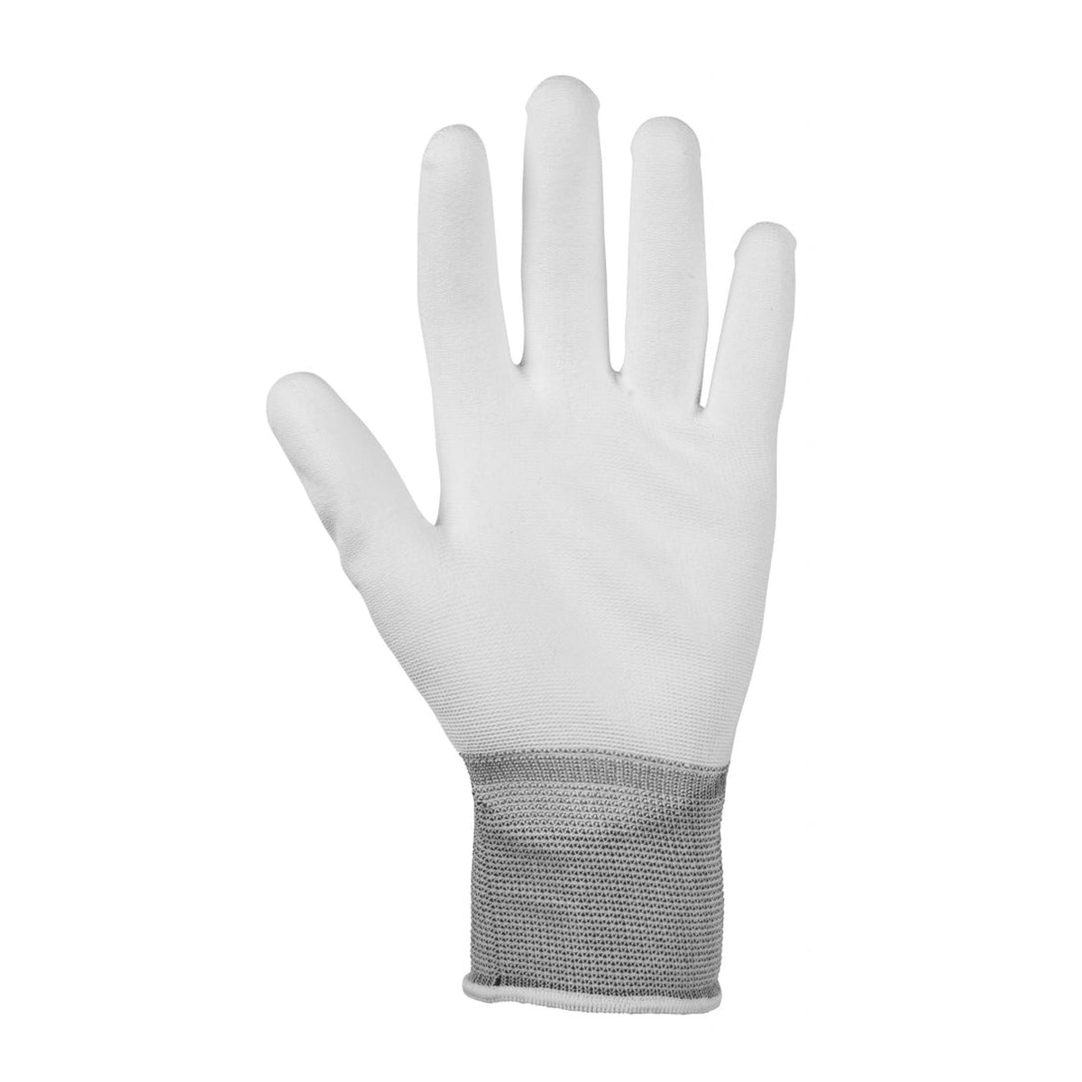 Glenwear white PU gloves size 9, 12 pairs