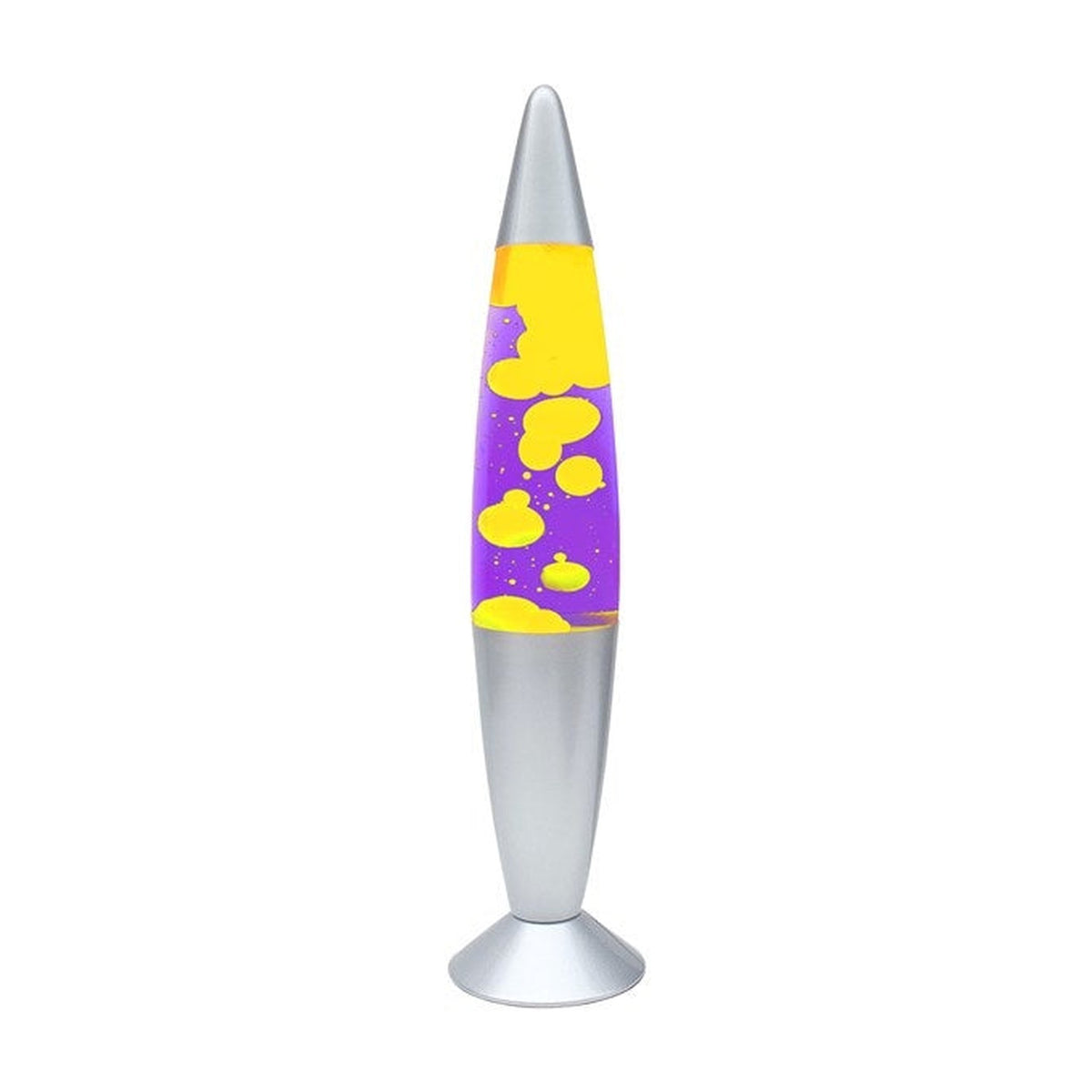 Global Gizmos purple and yellow lava lamp, 16 inch