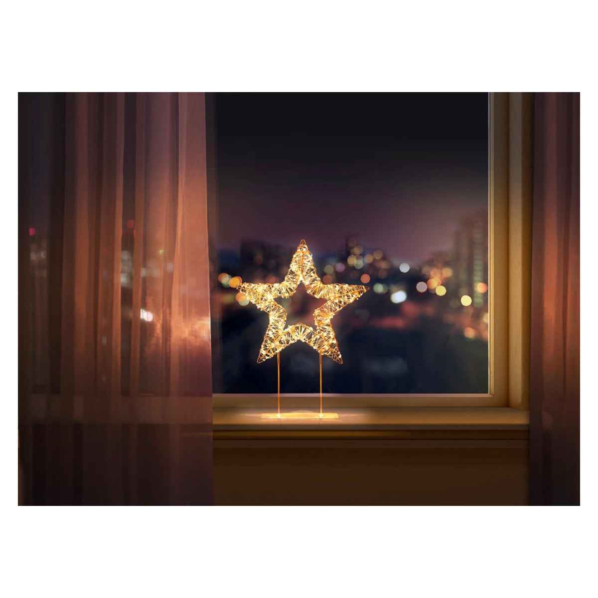 Gold Table Top Star 720 LEDs - 45cm, view 2