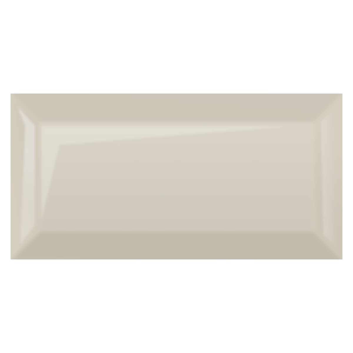 Golden Tile grey bevel metro wall tile 200 x 100mm, view 2