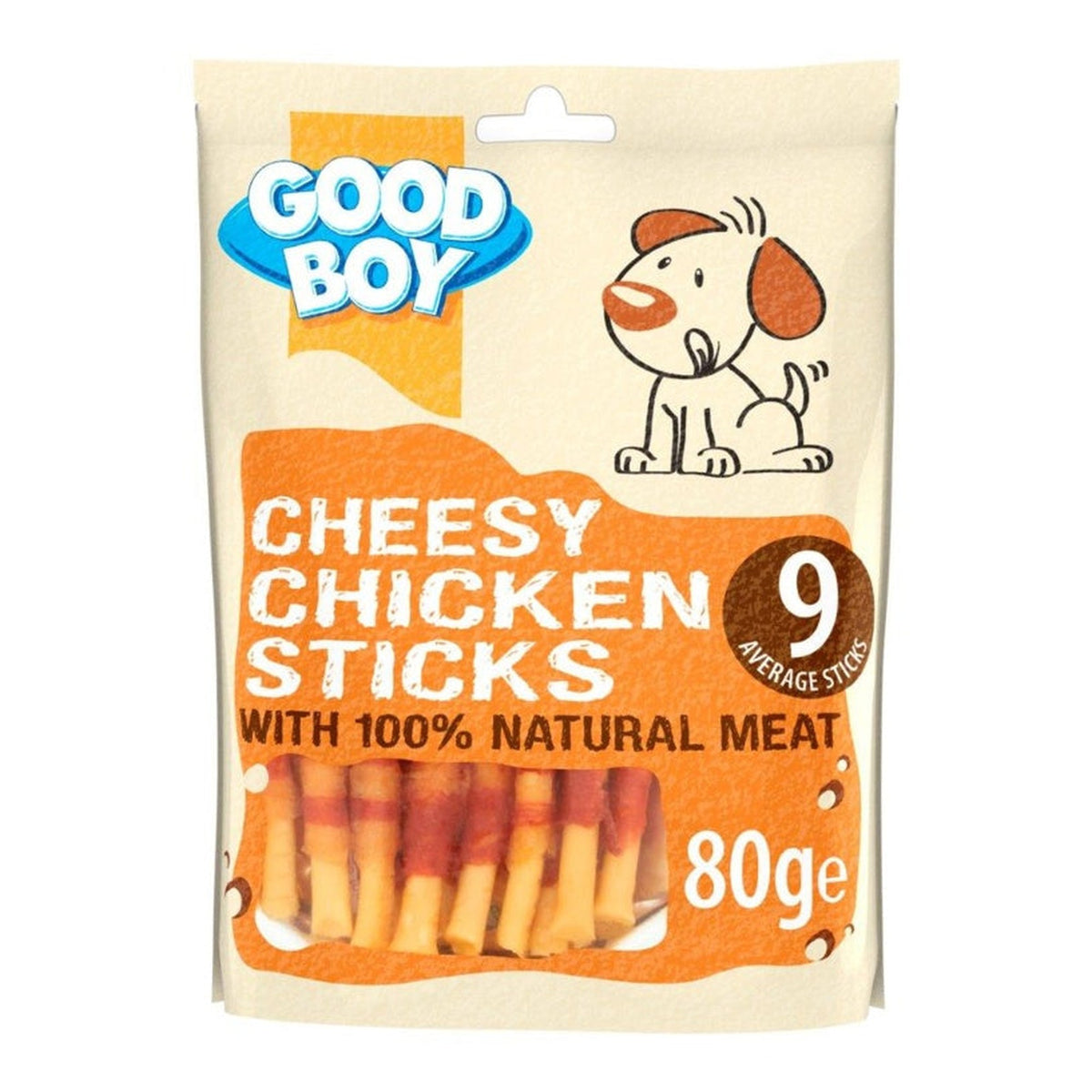 Good Boy Cheesy Chicken Sticks dog treats