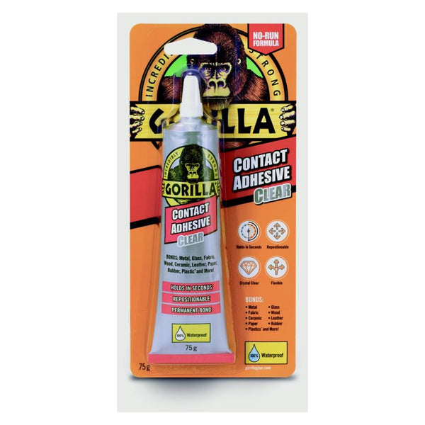 Gorilla clear contact adhesive 75g