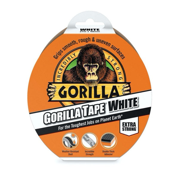 Roll of Gorilla Tape in white, 27m