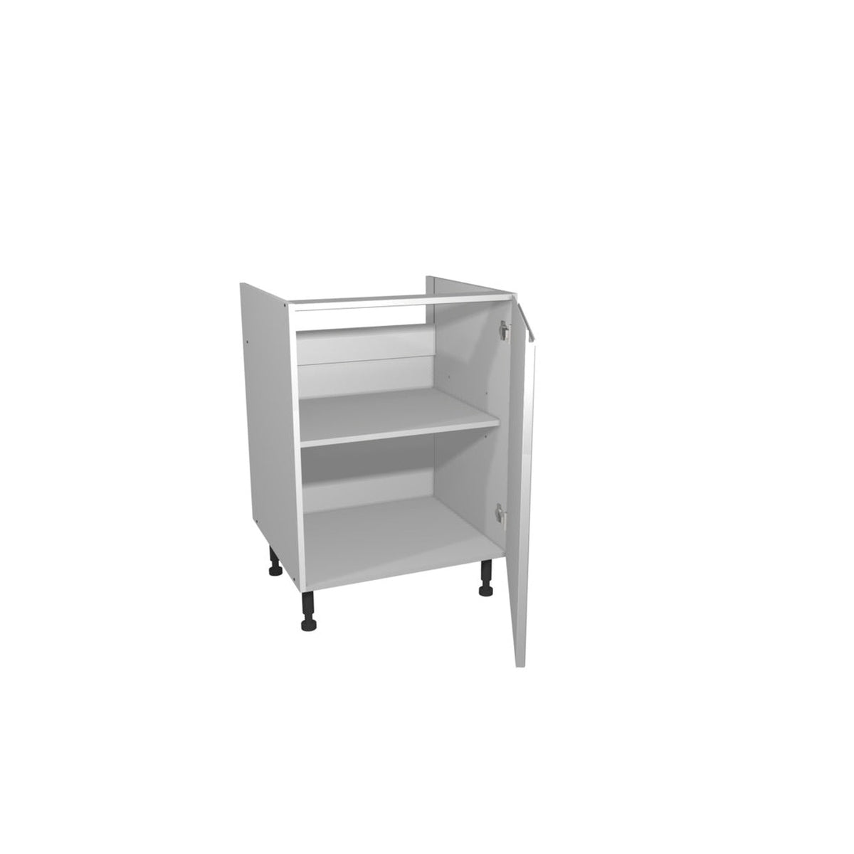 Gower Rapide+ Capri Grey 600mm flat pack base unit, view 2
