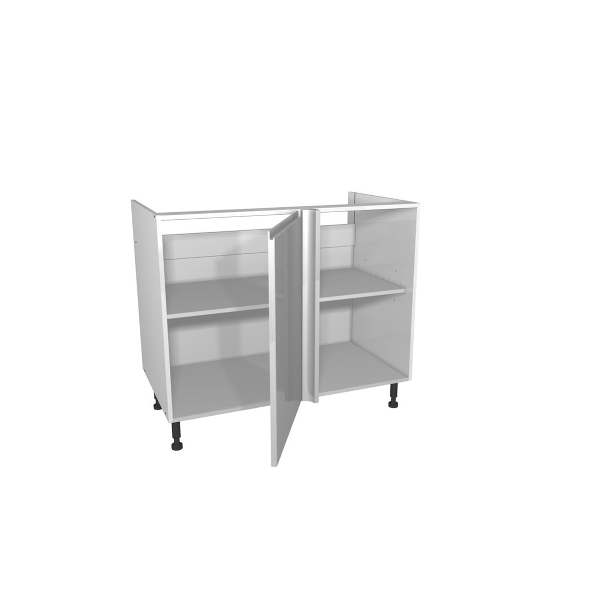 Gower Rapide+ Capri Grey corner base unit 1000mm, view 2