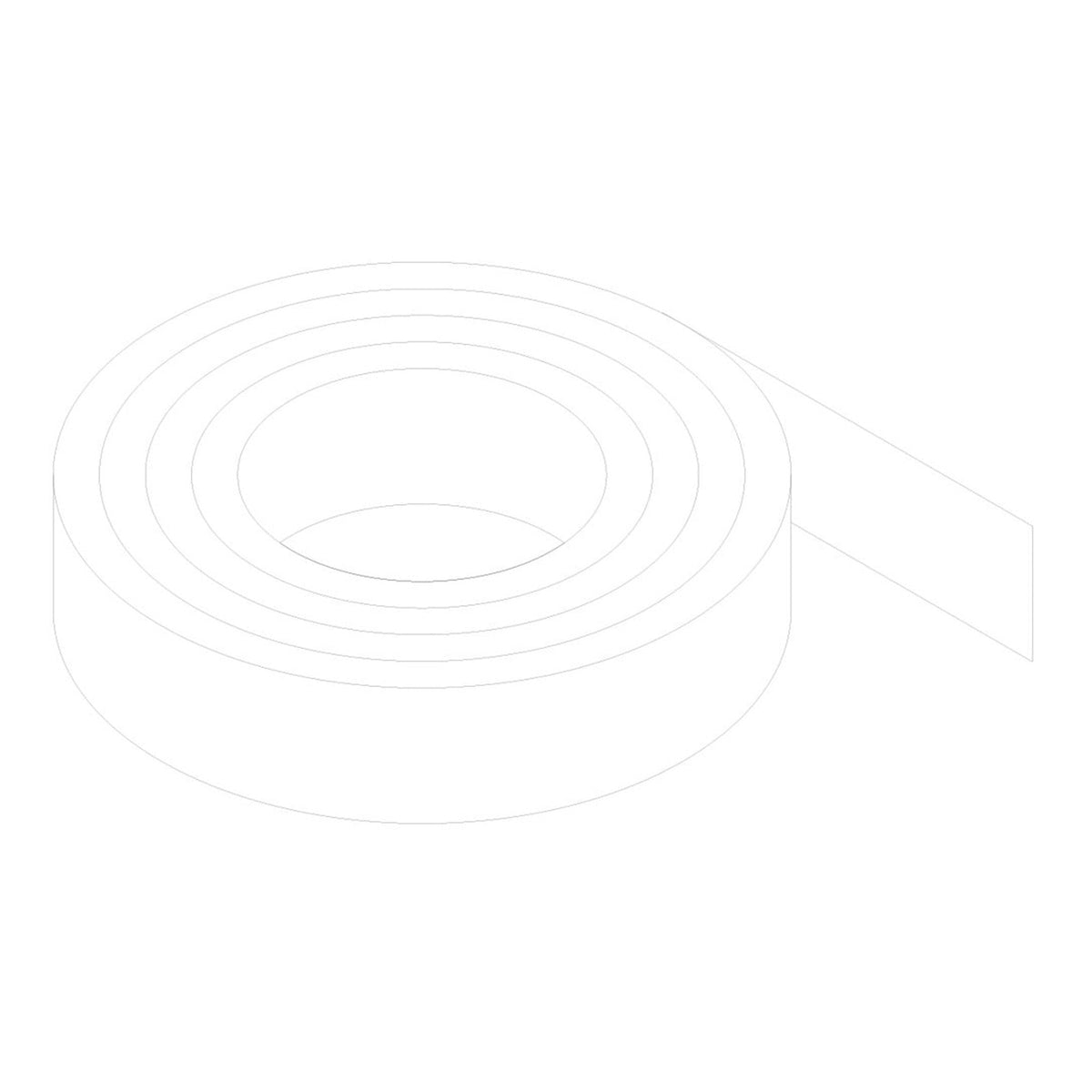 Gower Rapide+ grey gloss edging tape