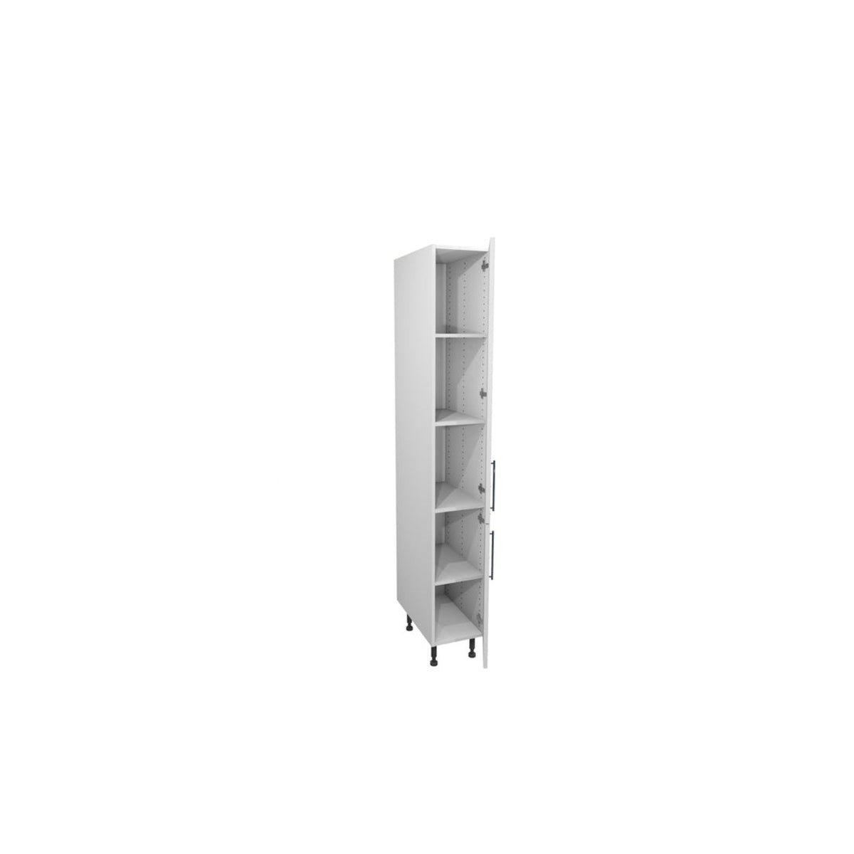 Gower Rapide+ Paris White larder door 1244 x 300mm, view 2