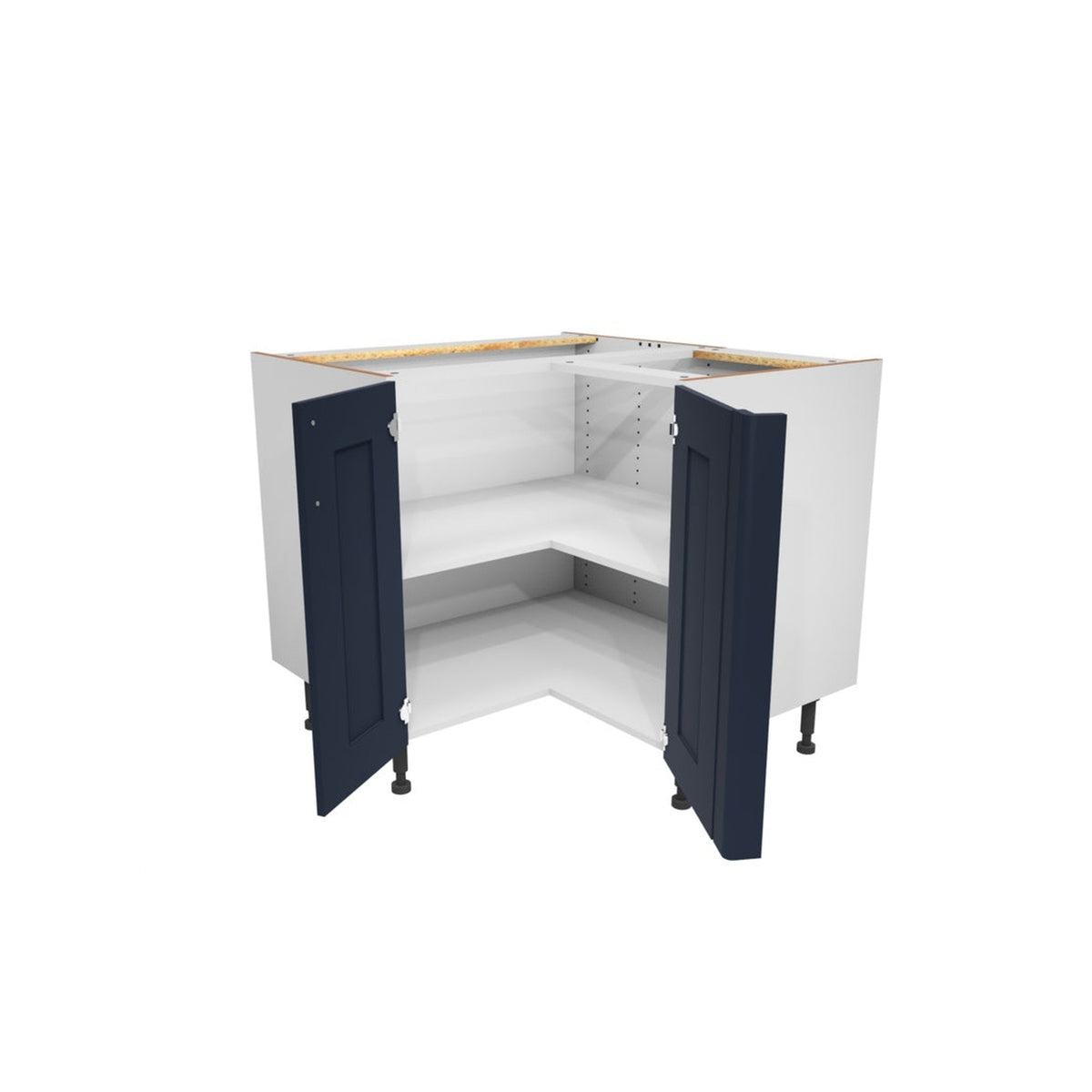 Gower Rapide+ Verona Navy L shaped corner base unit pack, view 2