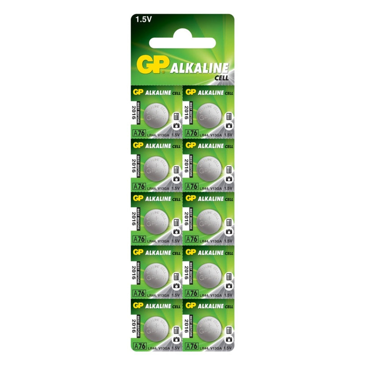 GP Alkaline C10 LR44 button cell battery